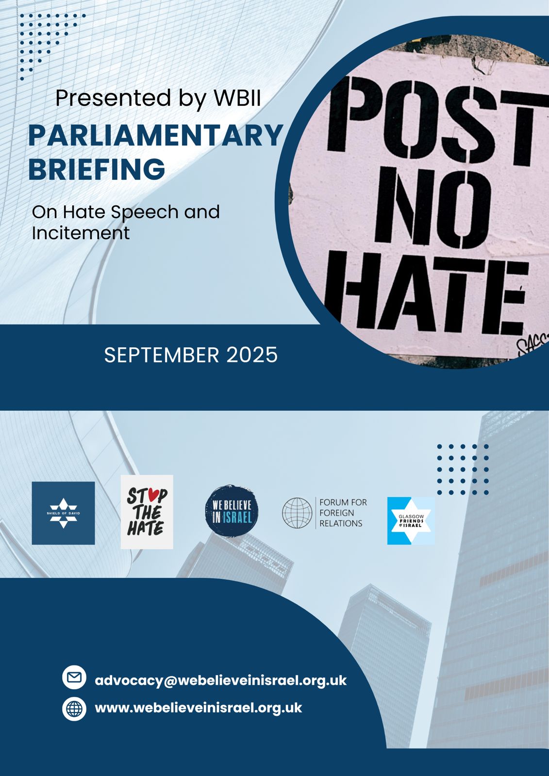 Hate Speech and Incitement parliamentary briefing cover