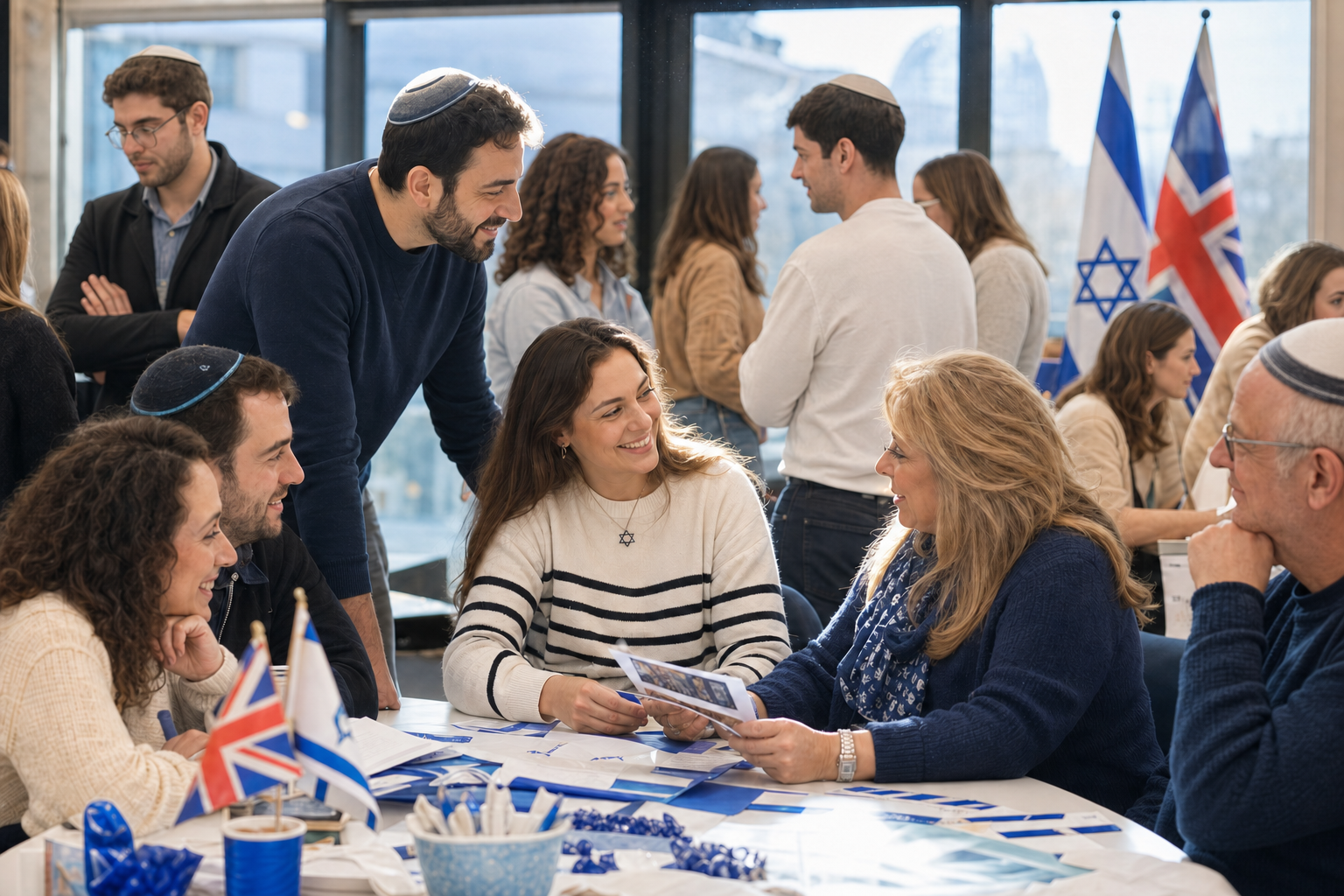 British Jewish community members and allies taking action together