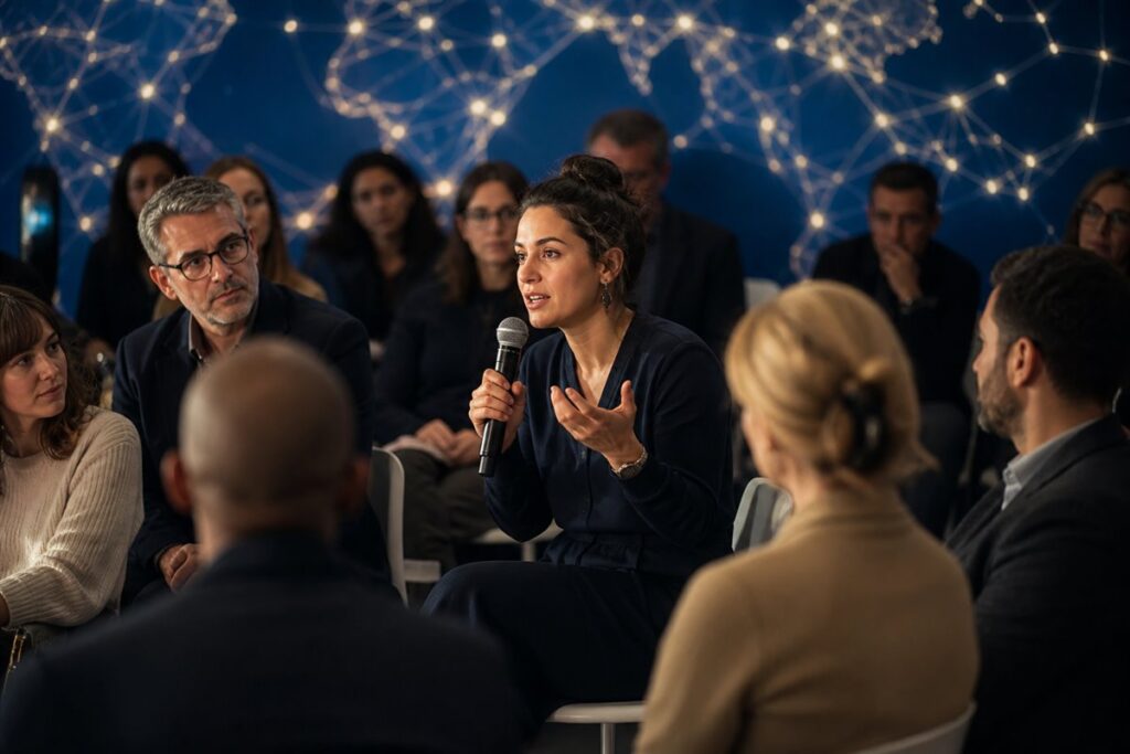 Independent professional voices participating in a global civic discussion